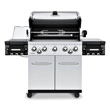 Broil King Regal S 590 PRO IR 5-Burner Gas Grill with rotisserie kit