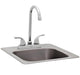 Bull 15 Inch Stainless Steel Sink w. Hot & Cold Faucet