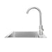 Bull 18 Inch Premium Stainless Steel Sink With Hot And Cold Faucet | Drop-in or Under-Countertop Installation