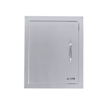 Bull 18 Inch Stainless Steel Single Vertical Access Door With Reveal | Left Hinge