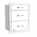 Bull 21 Inch Stainless Steel Triple Access Drawer With Reveal | Soft Closing Drawer Glides