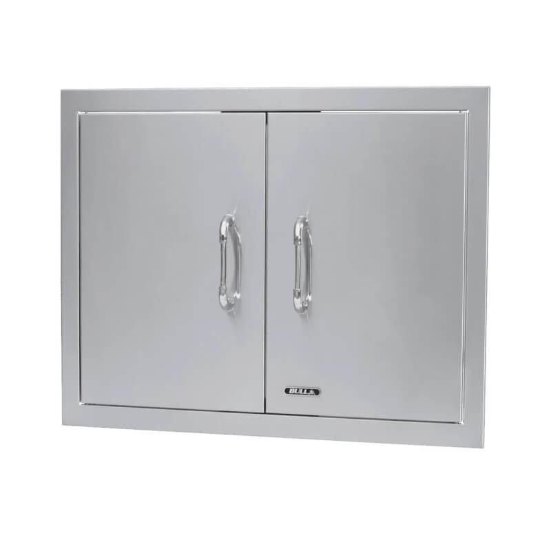 Bull 25 Inch Dual-Lined Stainless Steel Double Access Doors With Reveal 