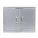 Bull 25 Inch Dual-Lined Stainless Steel Double Access Doors With Reveal | 304 Stainless Steel Construction