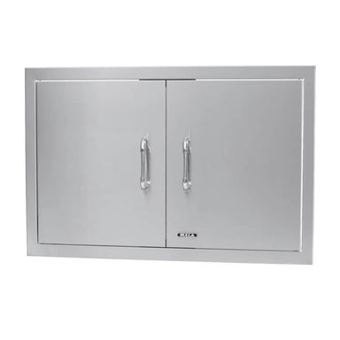Bull 30 Inch Dual-Lined Stainless Steel Double Access Doors With Reveal | 304 Stainless Steel Construction