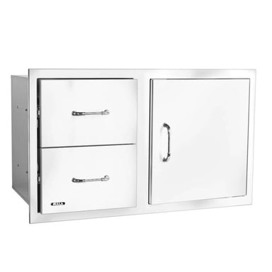 Bull 30 Inch Stainless Steel Access Door & Double Drawer Combo With Reveal