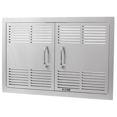 Bull 30 Inch Dual-Lined Vented Stainless Steel Double Access Doors