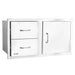 Bull 38 Inch Stainless Steel Access Door & Double Drawer Combo With Reveal 