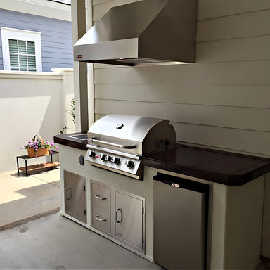 Bull 42-Inch 1200 CFM Stainless Steel Outdoor Vent Hood | Installed in Outdoor Kitchen