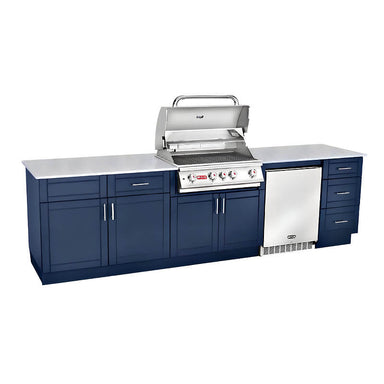 Bull Charleston 10 Ft Dura Outdoor Kitchen in Symphony Blue