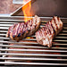 Bull Infrared Searing Gas Grill Burner | Shown Searing Steaks