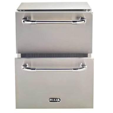 Bull Premium 24-Inch 5 Cu. Ft. Outdoor Rated Refrigerator Drawers | Double Drawers
