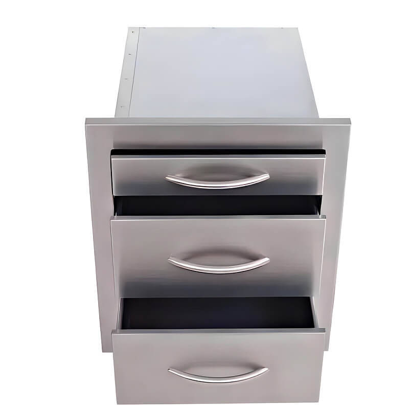 Cal Flame 18-Inch Triple Access Drawers - BBQ08866