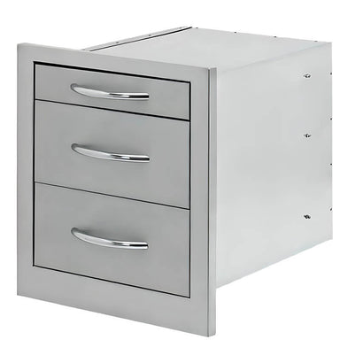Cal Flame 18-Inch Triple Access Drawers - BBQ08866