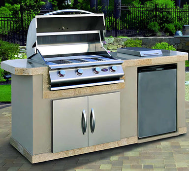 Cal Flame 7 Ft. BBQ Grill Island on Patio