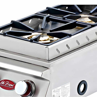 Cal Flame Deluxe Built-In Double Side Burner | Brass Burners