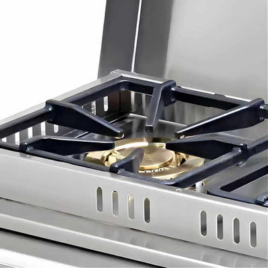 Cal Flame Deluxe Built-In Side By Side Double Burner | Brass Burners