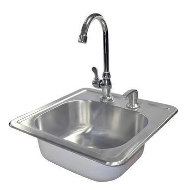 Cal Flame Stainless Steel Sink with Faucet and Soap Dispenser - BBQ11963