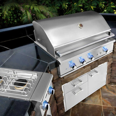 Delta Heat 32-Inch 3-Burner Built-In Gas Grill | Shown Installed in Grill Island