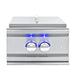 EZ Finish Systems 8 Ft Ready-To-Finish Grill Island | Summerset TRL Series Power Burner | Blue LED Lights With Stainless Steel Lid