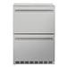 EZ Finish Systems 8 Ft Ready-To-Finish Grill Island | Summerset 24-Inch 5.3c 2-Drawer Refrigerator | Front Venting