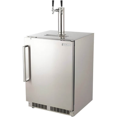 Fire Magic 24 Inch Left Hinged Outdoor Built-In Dual Tap Kegerator