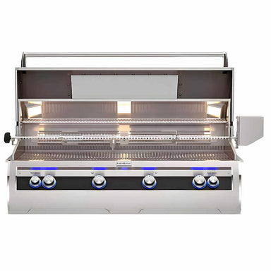 Fire Magic E1060I Echelon Diamond 48-Inch Built-In Gas Grill with Analog Thermometer, Magic View Window, & Rotisserie | Opened