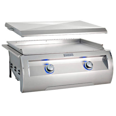 Fire Magic Echelon Diamond 30 Inch Built-In Gas Griddle with Stainless Steel Lid