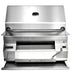 Fire Magic Legacy Built-In Smoker Charcoal Grill Stainless Hood Handle