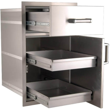 Fire Magic Large Pantry Door / Drawer Combo | Enclosed Drawers