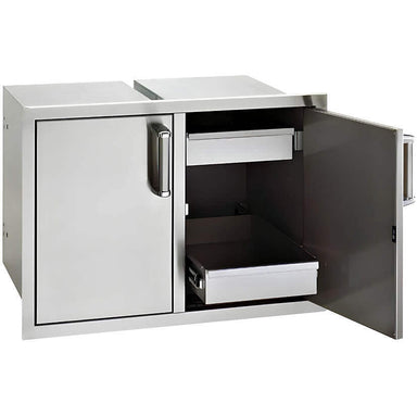 Fire Magic Premium Flush 30 Inch Enclosed Cabinet Storage With Drawers