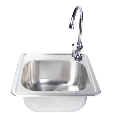 Fire Magic Stainless Steel 15x15 Sink With Faucet