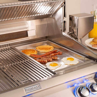 Fire Magic Stainless Steel Griddle | Installed  on Grill