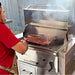 KoKoMo Grills 32 Inch Built In Charcoal Grill in Outdoor kitchen