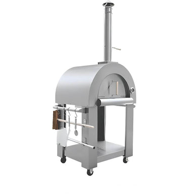 Kokomo Grills 32 Inch Wood Fired Stainless Steel Pizza Oven | Portable Cart