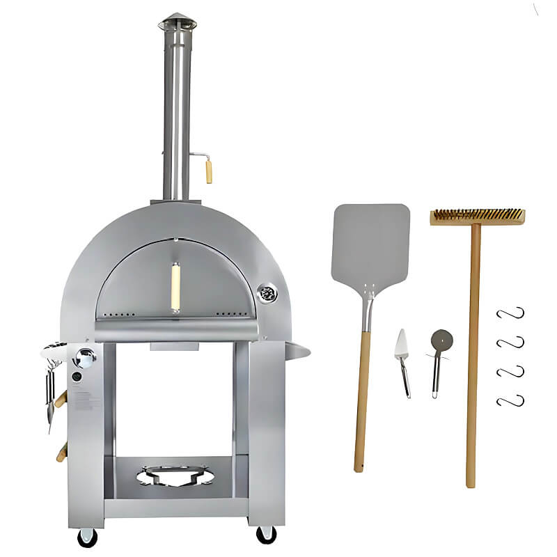 Kokomo 32 Inch Dual Fuel Stainless Steel Pizza Oven | Pizza Tools Accessories