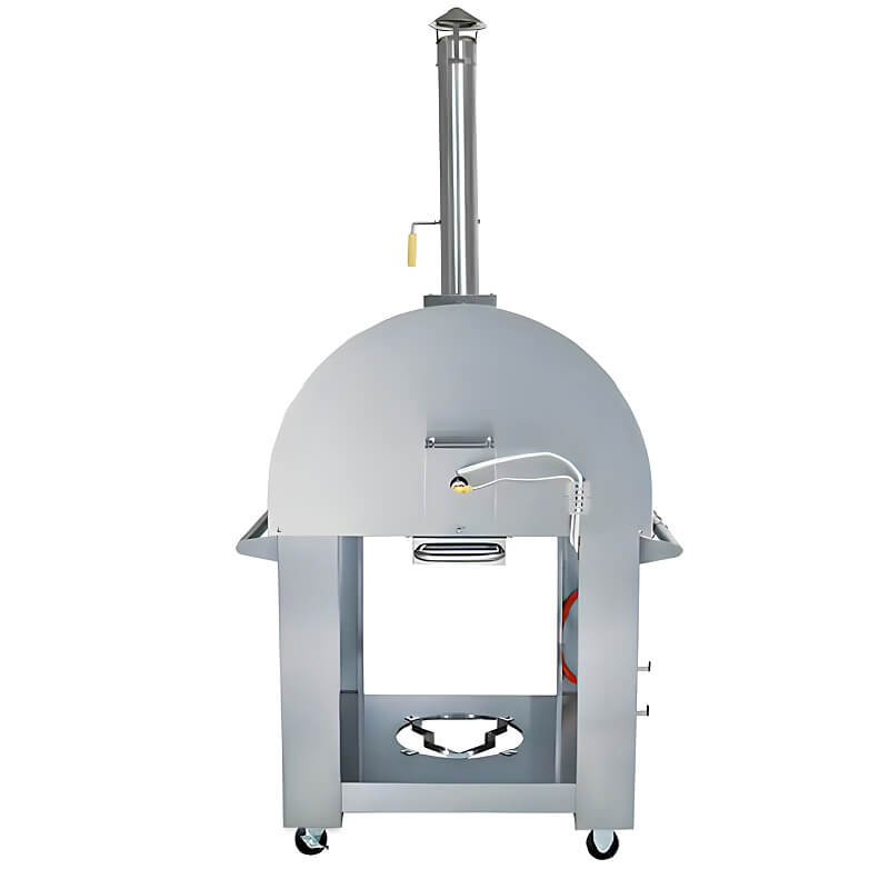 Kokomo 32 Inch Dual Fuel Gas Stainless Steel Pizza Oven |  Gas Connection