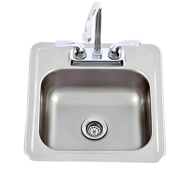 Lion 15 x 15-Inch Outdoor Stainless Steel Sink 