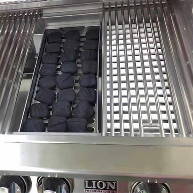 Lion Charcoal Tray For 32 And 40-Inch Lion Gas Grills | Shown Installed on Grill
