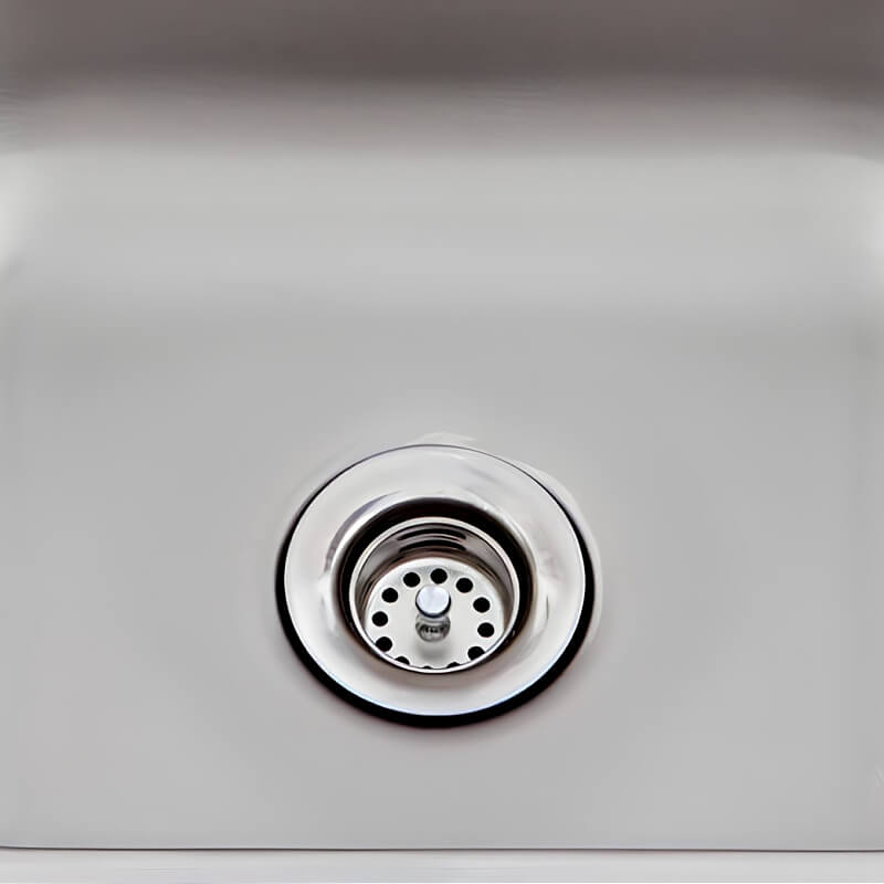 Lion Premium Q BBQ Island: 15-Inch Stainless Steel Sink | Strainer