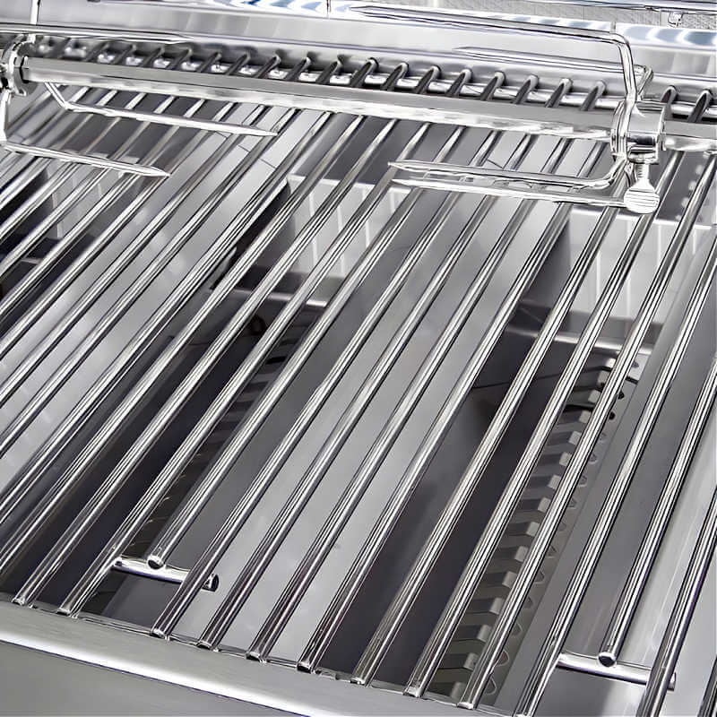 Lion Prominent Q BBQ Island: L90000 40-in Grill | Heavy-Duty Stainless Steel Grill Grates