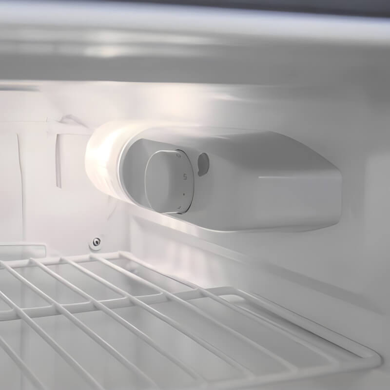Lion Premium Q BBQ Island: 20-Inch 4.5 Cubic Ft Compact Refrigerator | Bright Interior Light