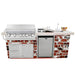 Lion Premium Q BBQ Island: L90000 40-In Grill, Side Burner, Fridge, Sink, Double Drawer, & Combo