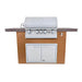 Lion Prominent Q BBQ Island: L75000 32-in Grill & 33-in Double Door