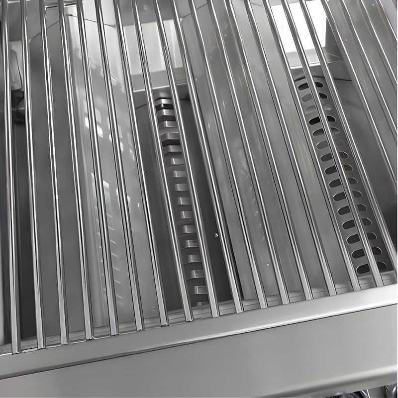 Lion Quality Q BBQ Island: L90000 40-Inch 5 Burner Gas Grill - Stainless Steel Cooking Grates