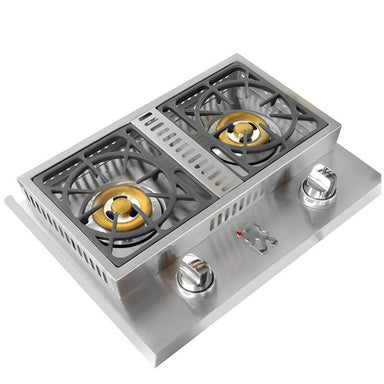 Lion Stainless Steel Drop-In Double Side Burner
