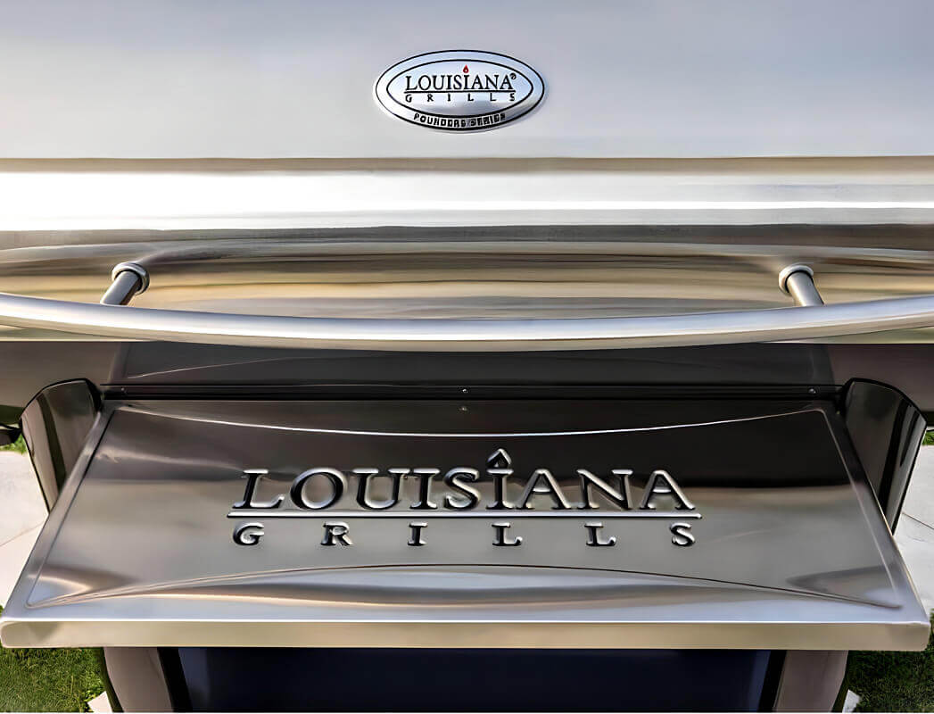 Louisiana Grills Founders Legacy 1200 Pellet Grill Stainless Steel Front Shelf for Grilling Accessories