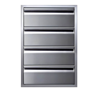 Memphis Grills 21-Inch Quadruple Stainless Steel Access Drawer