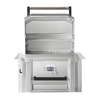 Memphis Grills 30-Inch Elevate Built-In Pellet Grill | Grill Hood Opened