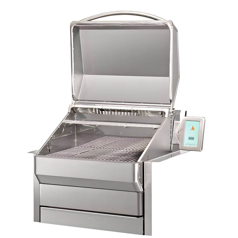 Memphis Grills Pro Built-In ITC3 Pellet Grill | Angled View