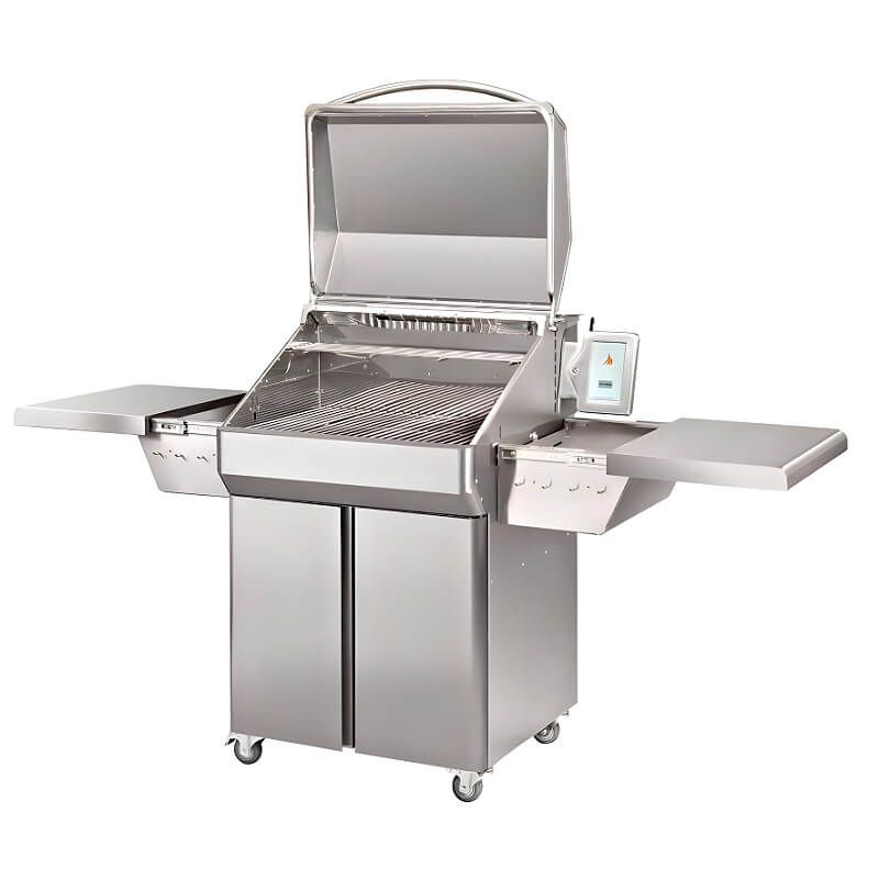 Memphis Grills Pro Cart ITC3 Freestanding Pellet Grill | Extended Grill Cart Shelves
